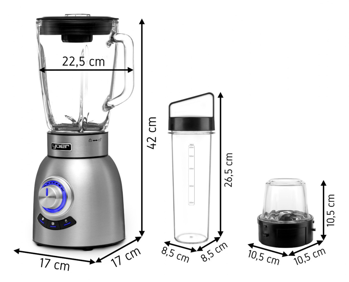 Jug blender YOER Triplo JB02S Jug blender YOER Triplo JB02S