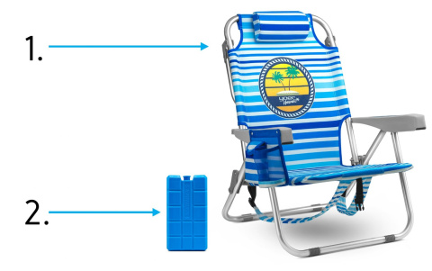 Tourist chair with cooler YOER HAWAII Tourist chair with cooler YOER HAWAII