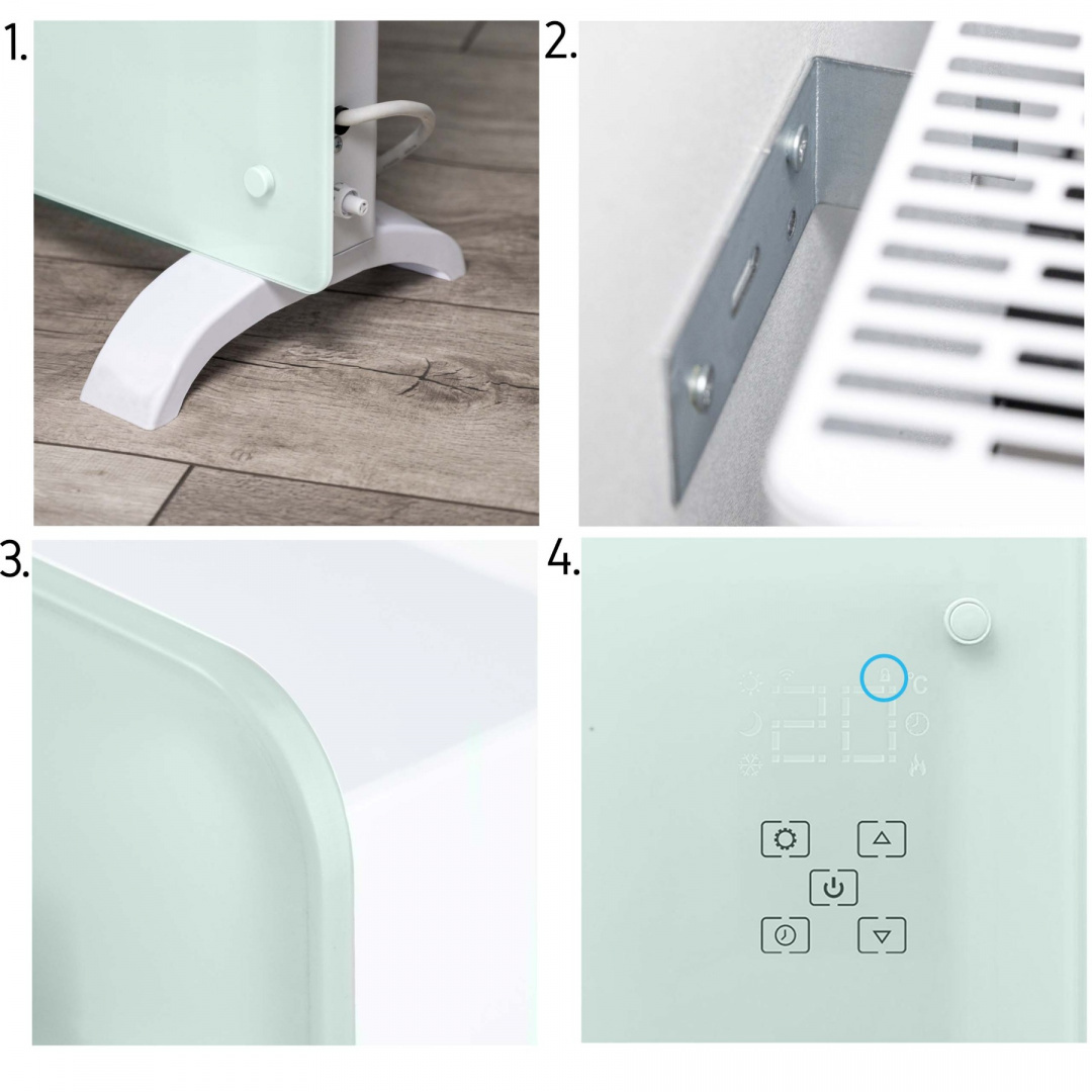 Electric convector heater YOER Glosso CH02W Electric convector heater YOER Glosso CH02W