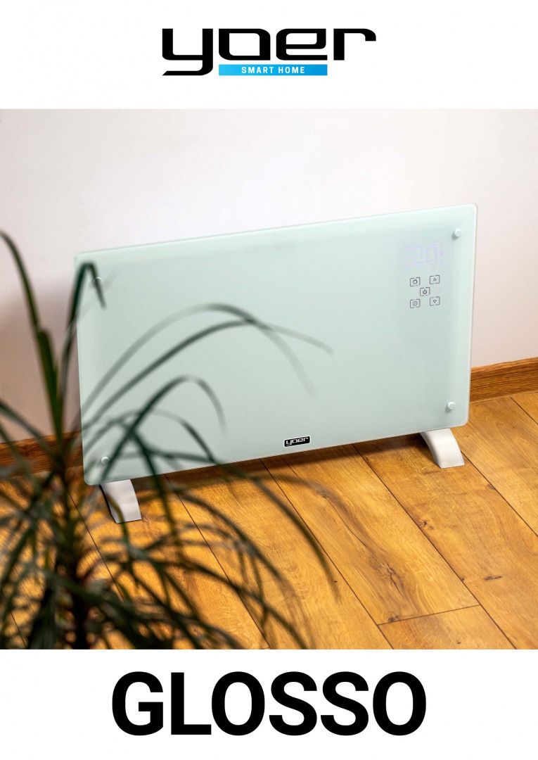Electric convector heater YOER Glosso CH02W