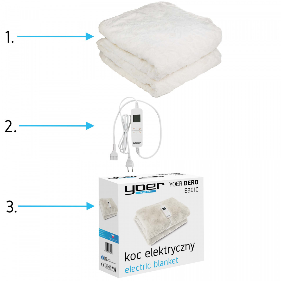Electric blanket YOER Bero EB01C Electric blanket YOER Bero EB01C