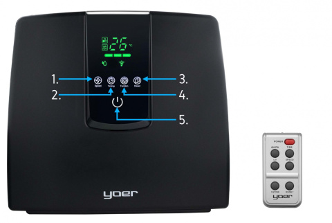 Air Purifier YOER Pure Spot AP02BK Air Purifier YOER Pure Spot AP02BK