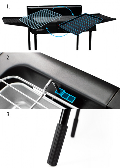 Electric grill YOER GrillMate EG01BK Electric grill YOER GrillMate EG01BK