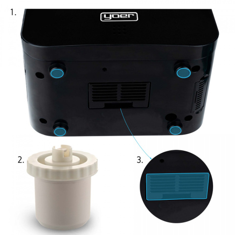 Humidifier YOER Aqualio HU01BK Humidifier YOER Aqualio HU01BK
