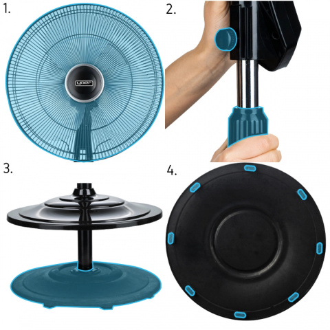 3in1 Fan YOER Trifano BF02BK 3in1 Fan YOER Trifano BF02BK