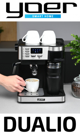 3in1 Combi coffee maker YOER Dualio CCM03BK