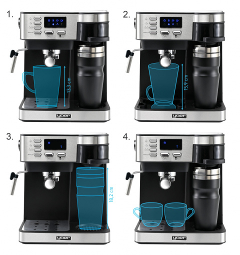 3in1 Combi coffee maker YOER Dualio CCM03BK 3in1 Combi coffee maker YOER Dualio CCM03BK