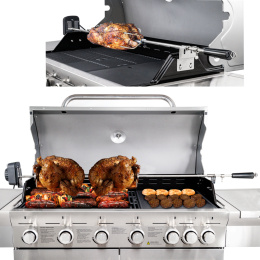 Rotary spit for YOER SteakKing GG02S Gas Grill