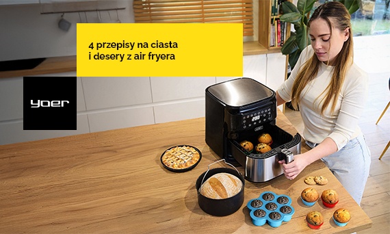 4 przepisy na ciasta i desery z air fryera