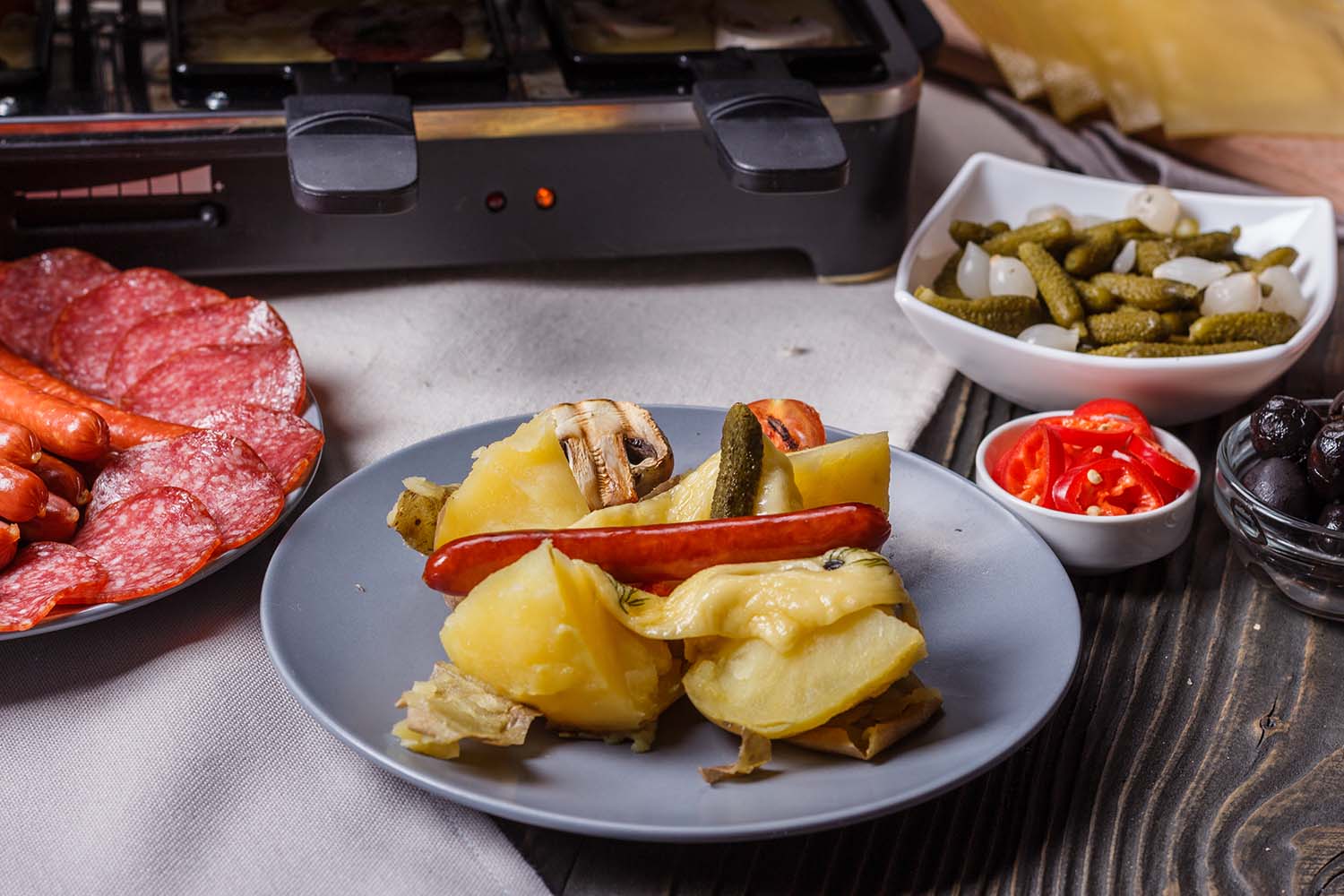 grill-raclette-danie-raclette-raclette-warzywne-grzybowe-pieczarkowe